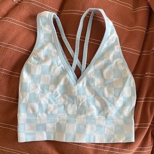 Checkered Top/Bra